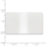 1 x 1 11/16 Satin Aluminum Plates-Set of 6