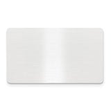 1 x 1 11/16 Satin Aluminum Plates-Set of 6