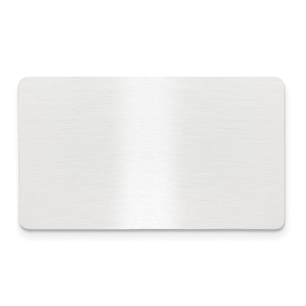 1 x 1 11/16 Satin Aluminum Plates-Set of 6