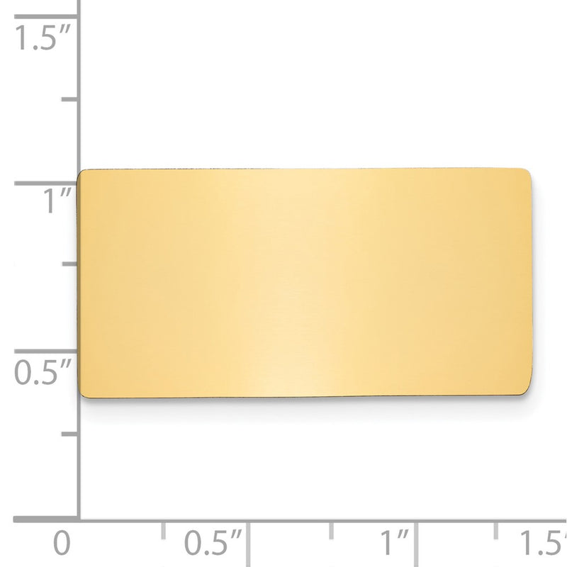 11/16 x 1 11/32 Polished Brass Plates-Set of 6