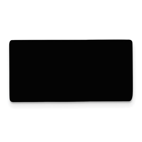 11/16 x 1 11/32 Black Anodized Aluminum Plates-Set of 6