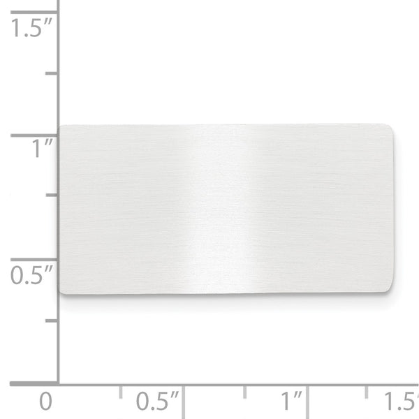 11/16 x 1 11/32 Satin Aluminum Plates-Set of 6