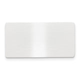 11/16 x 1 11/32 Satin Aluminum Plates-Set of 6