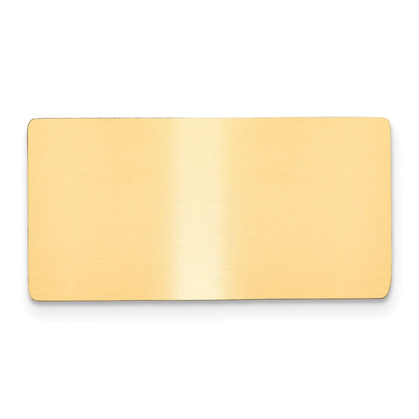 11/16 x 1 11/32 Satin Brass Plates-Set of 6