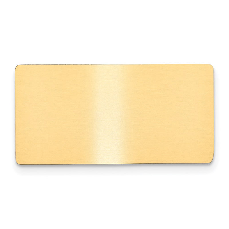 11/16 x 1 11/32 Satin Brass Plates-Set of 6