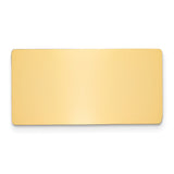 11/16 x 1 11/32 Polished Brass Plates-Set of 6