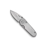 Stainless Steel Silver Stud Locking Pocket Knife with Belt Clip