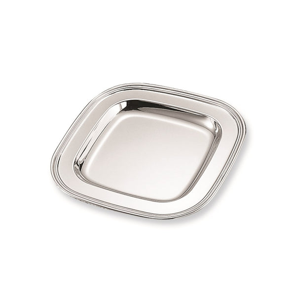 Nickel-plated Non-tarnish 9.5 Inch Square Tray