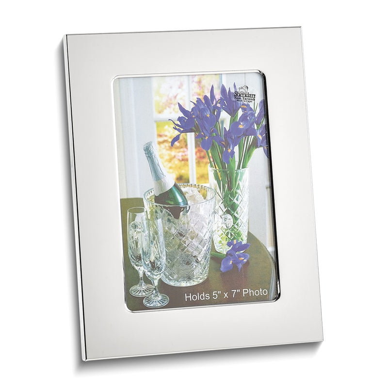 Nickel-plated Polished 5x7 Photo Frame