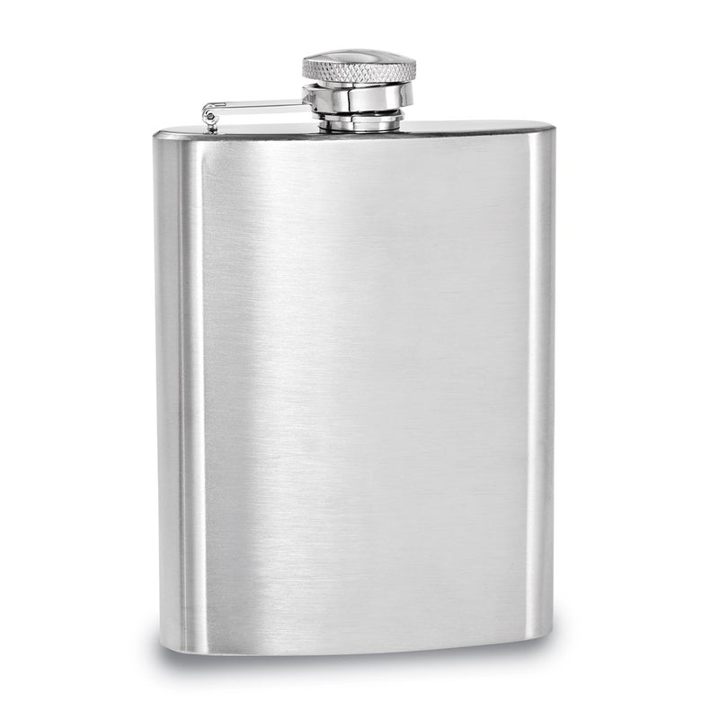 Rebel Steel Brushed Stainless Steel 7 ounce Hip Flask with Funnel