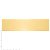 1 7/8 x 7 1/2 Brass Plates-Set of 6