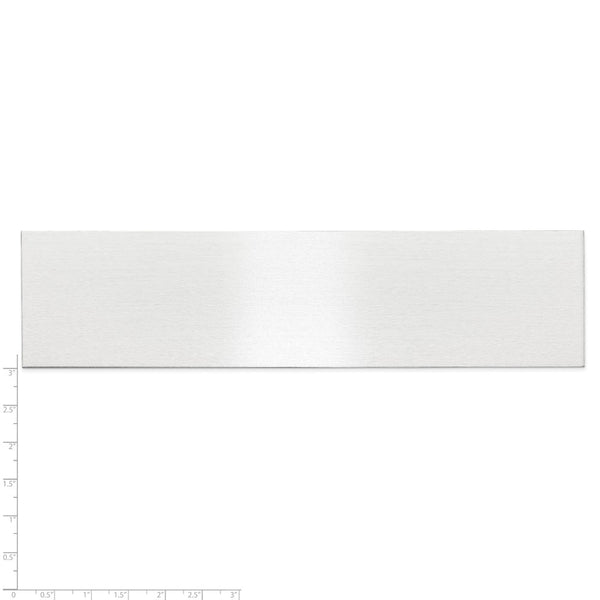 1 7/8 x 7 1/2 Satin Alum Plates-Set of 6