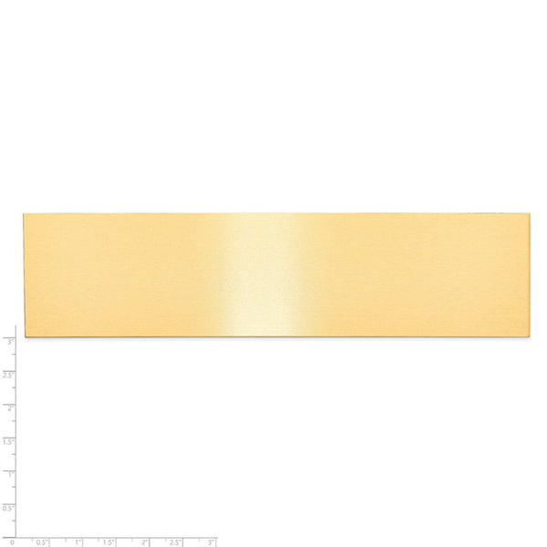 1 7/8 x 7 1/2 Satin Brass Plates-Set of 6