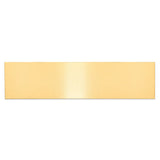 1 7/8 x 7 1/2 Satin Brass Plates-Set of 6