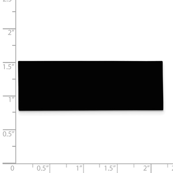 3/4 x 2 1/8 Black Anodized Aluminum Plates-Set of 6