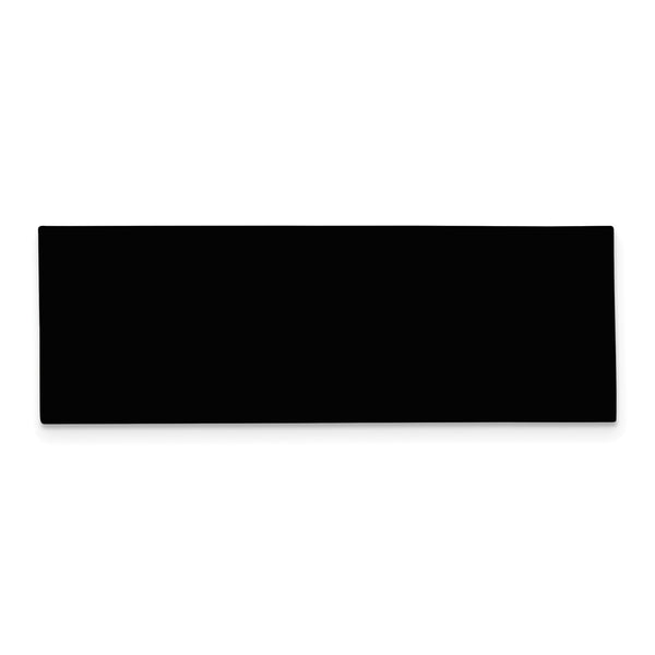 3/4 x 2 1/8 Black Anodized Aluminum Plates-Set of 6