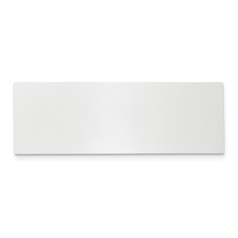 3/4 x 2 1/8 Polished Aluminum Plates-Set of 6