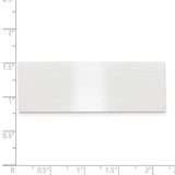 3/4 x 2 1/8 Satin Alum Plates-Set of 6