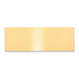 3/4 x 2 1/8 Satin Brass Plates-Set of 6