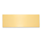 3/4 x 2 1/8 Polished Brass Plates-Set of 6