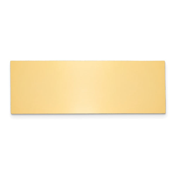 3/4 x 2 1/8 Polished Brass Plates-Set of 6