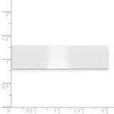 1/2 x 2 Satin Aluminum Plates-Set of 6