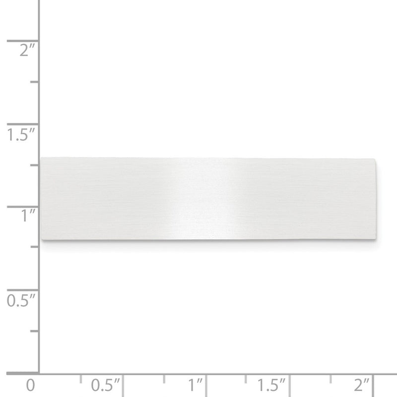 1/2 x 2 Satin Aluminum Plates-Set of 6