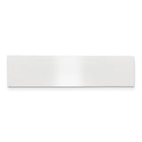 1/2 x 2 Satin Aluminum Plates-Set of 6