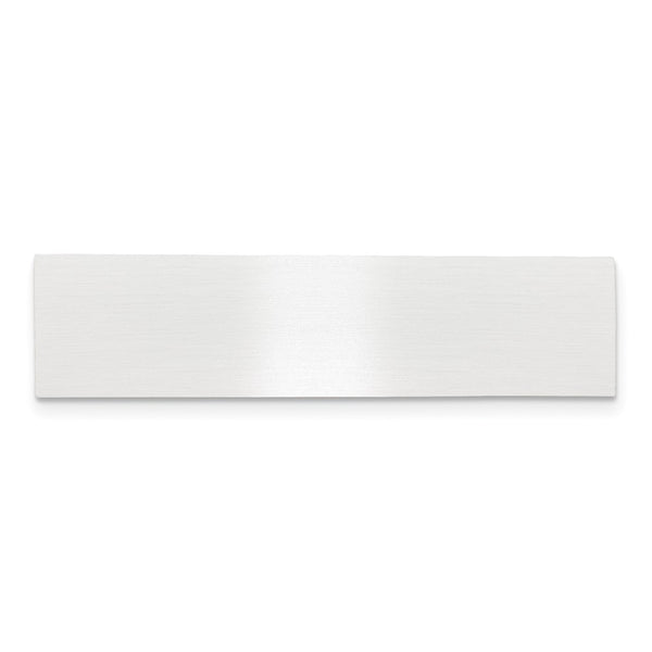 1/2 x 2 Satin Aluminum Plates-Set of 6