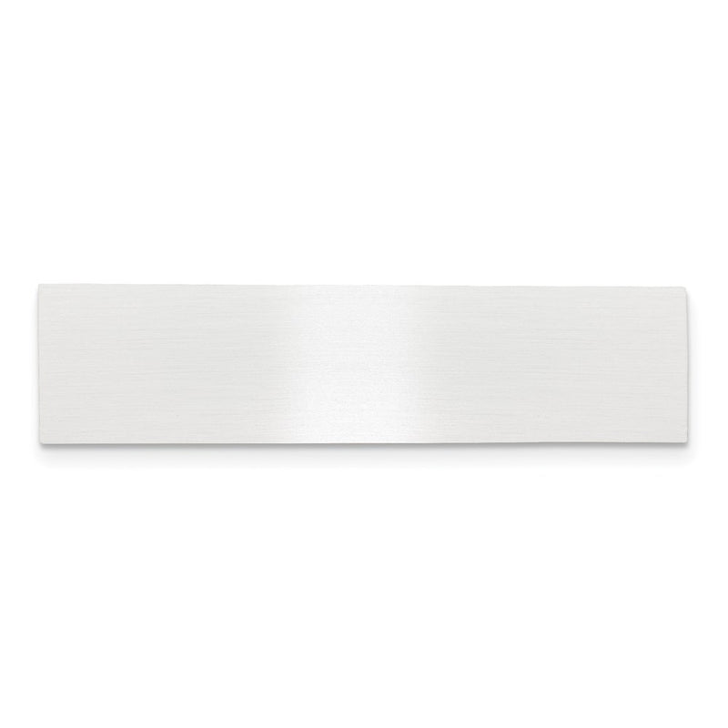 1/2 x 2 Satin Aluminum Plates-Set of 6