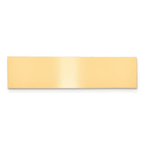 1/2 x 2 Satin Brass Plates-Set of 6