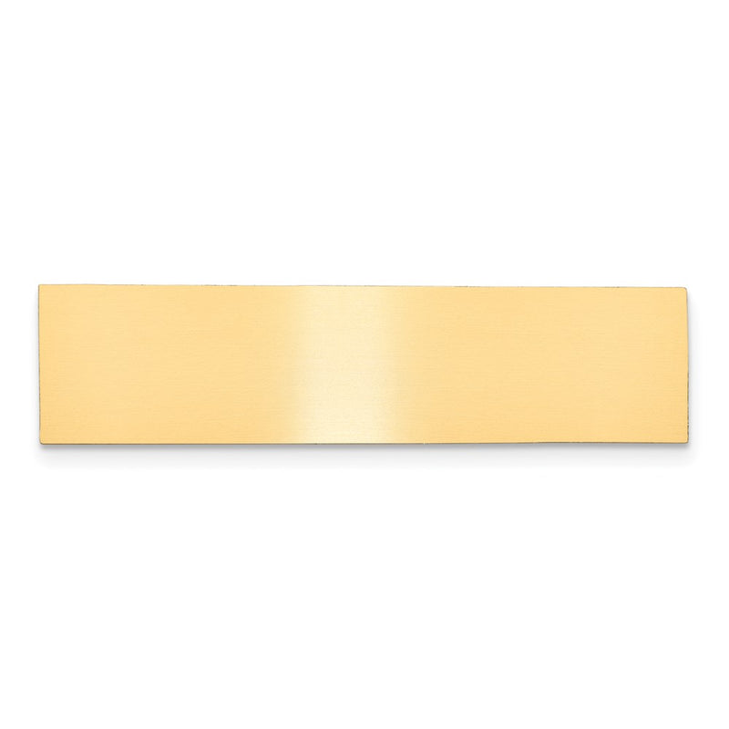 1/2 x 2 Satin Brass Plates-Set of 6