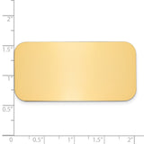 1 X 2 Polished Brass Plates-Set of 6