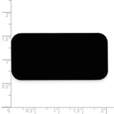 1 X 2 Black Anodized Aluminum Plates-Set of 6