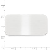 1 X 2 Satin Aluminum Plates-Set of 6