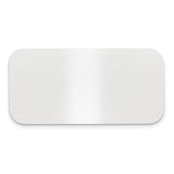 1 X 2 Satin Aluminum Plates-Set of 6