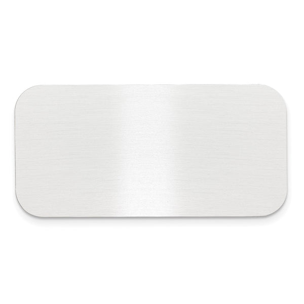 1 X 2 Satin Aluminum Plates-Set of 6