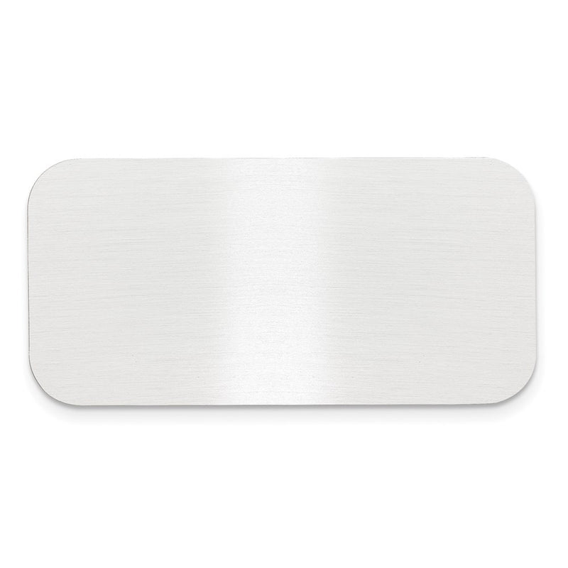 1 X 2 Satin Aluminum Plates-Set of 6