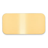 1 X 2 Satin Brass Plates-Set of 6