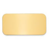 1 X 2 Polished Brass Plates-Set of 6