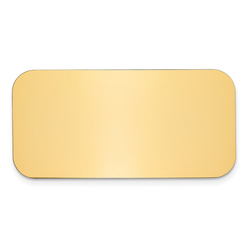 1 X 2 Polished Brass Plates-Set of 6