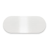 3/4 x 1 7/8 Satin Aluminum Plates-Set of 6