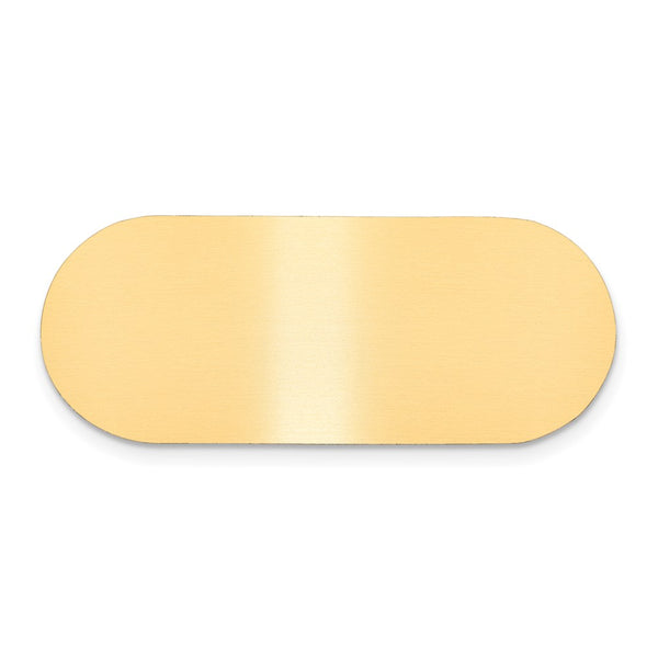 3/4 x 1 7/8 Satin Brass Plates-Set of 6