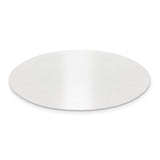 3/4 x 2 Satin Aluminum Plates-Set of 6