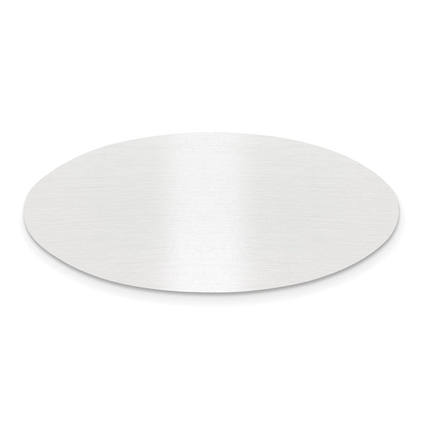 3/4 x 2 Satin Aluminum Plates-Set of 6