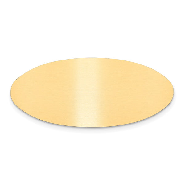3/4 x 2 Satin Brass Plates-Set of 6