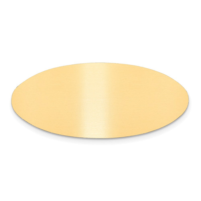 3/4 x 2 Satin Brass Plates-Set of 6