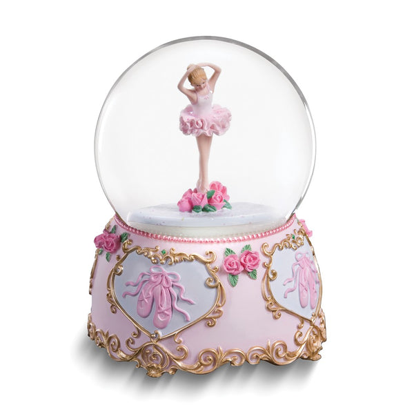 San Francisco Music Box Rotating Ballerina (Plays Swan Lake) 100mm Resin Waterglobe