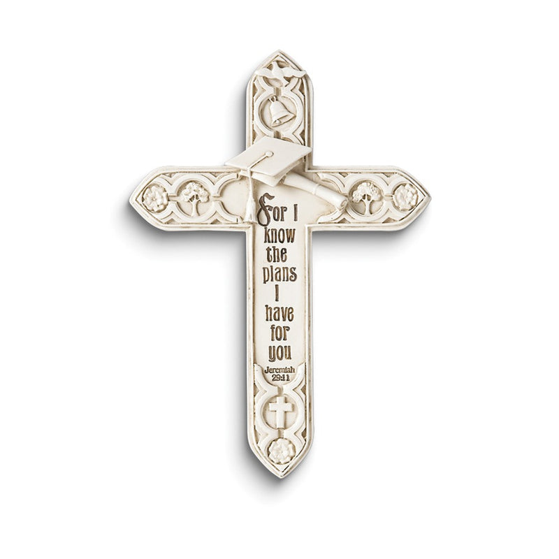 Tomaso Jeremiah 29:11 Graduation Resin Wall Cross with Certificate