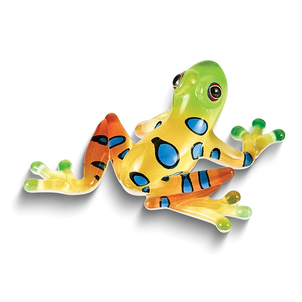 Rain Forest Frog Handcrafted Glass Figurine